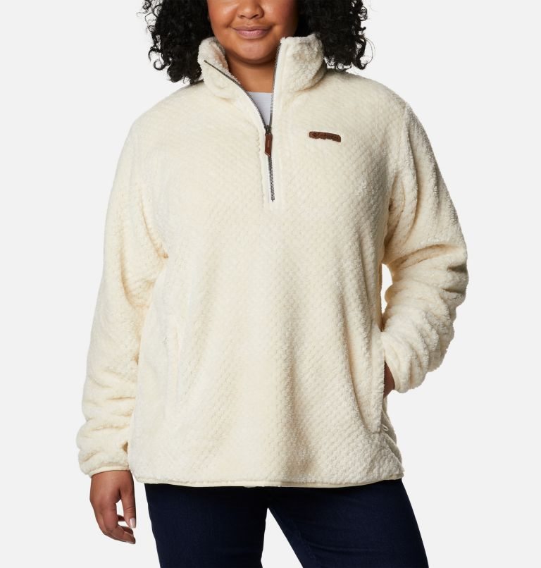 Hanorace Columbia Fireside Quarter Zip Sherpa Fleece Dama Albi | Plus Size TBS78A910